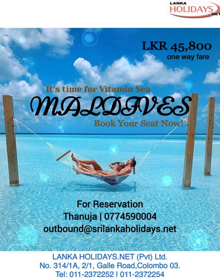 lanka holidays special deals on Maldives tour